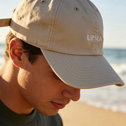 UPSEA オリジナルローキャップ　カーキ - UPSEA