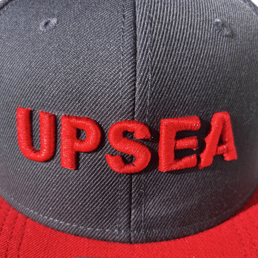 UPSEAオリジナルキャップ　ネイビー＆レッド - UPSEA