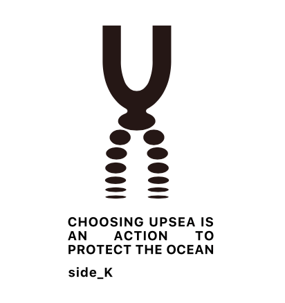 UPSEA side - K ロゴTシャツ - UPSEA